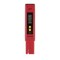 Insten - Digital pH Meter Tester Pen for Water Hydroponics, High Accuracy, Pocket Size, 0-14 pH Measurement Range, Red